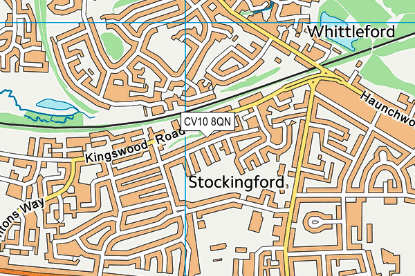 CV10 8QN map - OS VectorMap District (Ordnance Survey) CV10 8QN map - OS VectorMap District (Ordnance Survey)