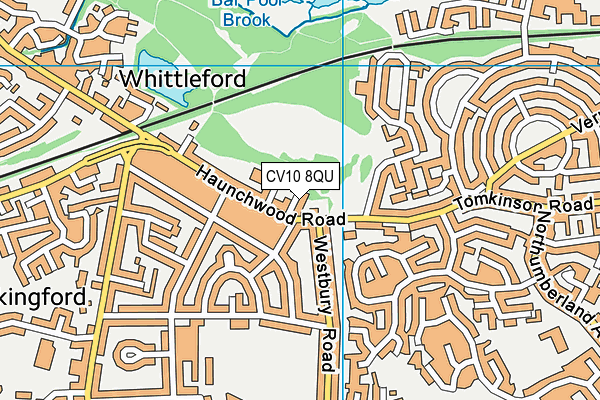 CV10 8QU map - OS VectorMap District (Ordnance Survey) CV10 8QU map - OS VectorMap District (Ordnance Survey)