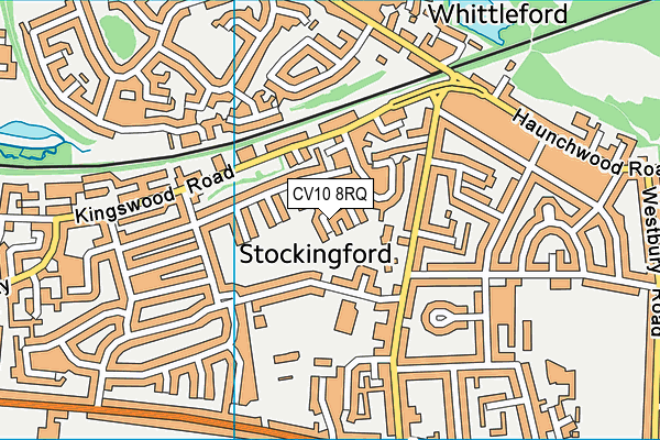 CV10 8RQ map - OS VectorMap District (Ordnance Survey)