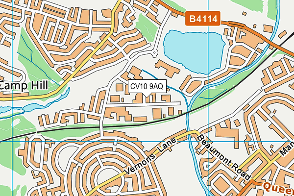 CV10 9AQ map - OS VectorMap District (Ordnance Survey) CV10 9AQ map - OS VectorMap District (Ordnance Survey)