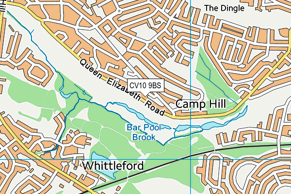 CV10 9BS map - OS VectorMap District (Ordnance Survey)