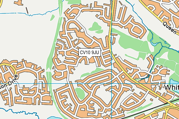 CV10 9JU map - OS VectorMap District (Ordnance Survey) CV10 9JU map - OS VectorMap District (Ordnance Survey)