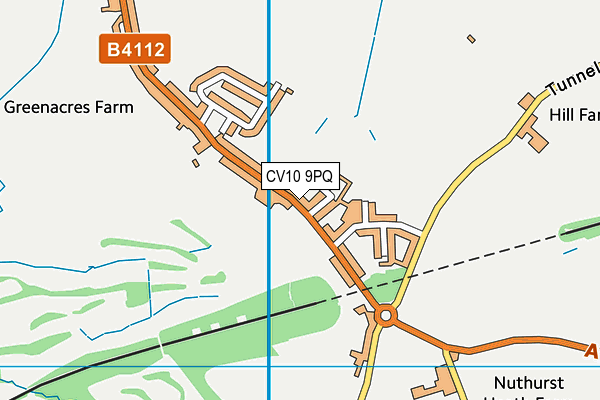 CV10 9PQ map - OS VectorMap District (Ordnance Survey) CV10 9PQ map - OS VectorMap District (Ordnance Survey)