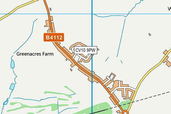 CV10 9PW map - OS VectorMap District (Ordnance Survey) CV10 9PW map - OS VectorMap District (Ordnance Survey)