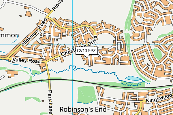 CV10 9PZ map - OS VectorMap District (Ordnance Survey) CV10 9PZ map - OS VectorMap District (Ordnance Survey)