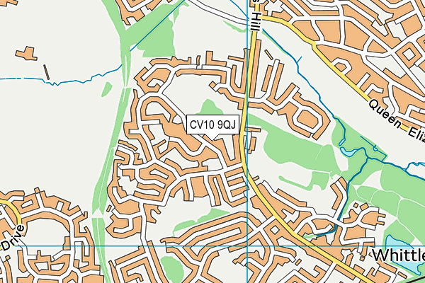 CV10 9QJ map - OS VectorMap District (Ordnance Survey) CV10 9QJ map - OS VectorMap District (Ordnance Survey)