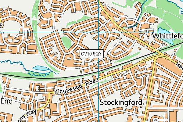 CV10 9QY map - OS VectorMap District (Ordnance Survey)