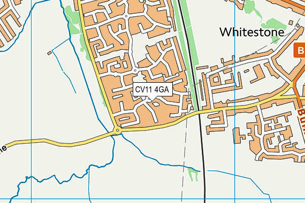 CV11 4GA map - OS VectorMap District (Ordnance Survey) CV11 4GA map - OS VectorMap District (Ordnance Survey)