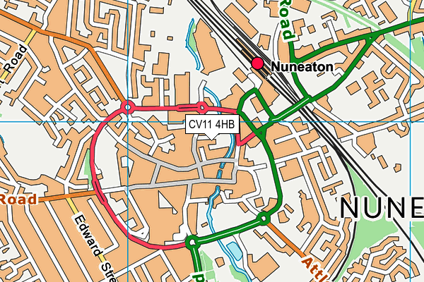 CV11 4HB map - OS VectorMap District (Ordnance Survey) CV11 4HB map - OS VectorMap District (Ordnance Survey)