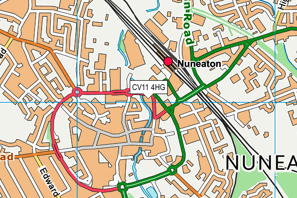 CV11 4HG map - OS VectorMap District (Ordnance Survey) CV11 4HG map - OS VectorMap District (Ordnance Survey)