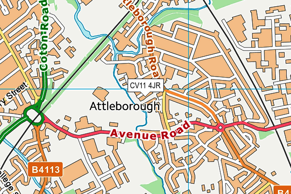 CV11 4JR map - OS VectorMap District (Ordnance Survey) CV11 4JR map - OS VectorMap District (Ordnance Survey)