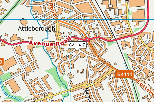 CV11 4JZ map - OS VectorMap District (Ordnance Survey) CV11 4JZ map - OS VectorMap District (Ordnance Survey)
