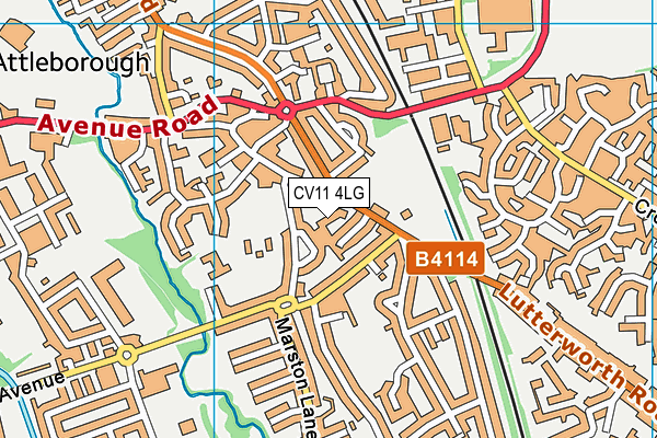 CV11 4LG map - OS VectorMap District (Ordnance Survey) CV11 4LG map - OS VectorMap District (Ordnance Survey)