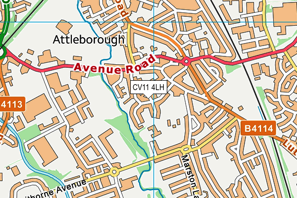 CV11 4LH map - OS VectorMap District (Ordnance Survey) CV11 4LH map - OS VectorMap District (Ordnance Survey)