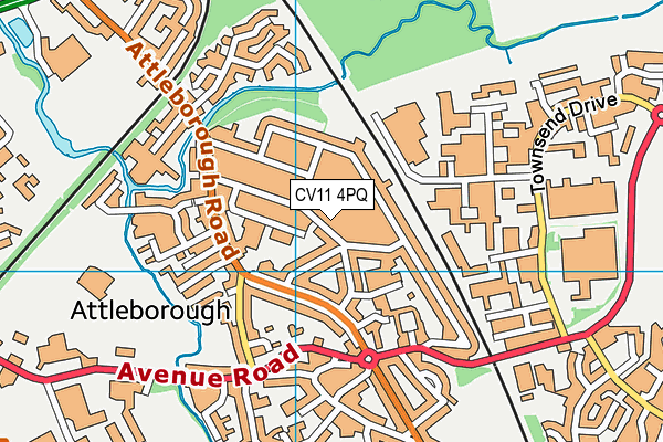 CV11 4PQ map - OS VectorMap District (Ordnance Survey) CV11 4PQ map - OS VectorMap District (Ordnance Survey)