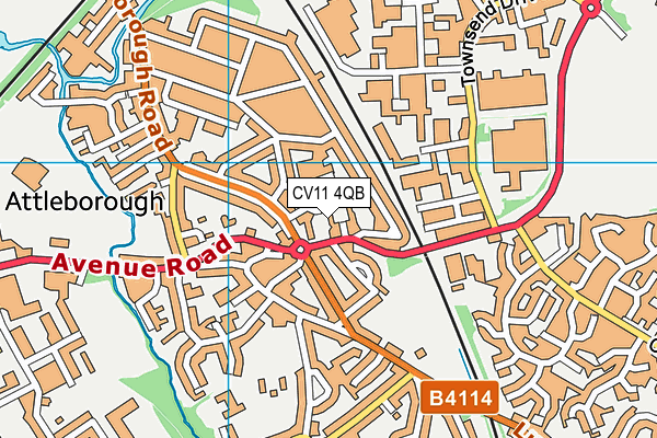 CV11 4QB map - OS VectorMap District (Ordnance Survey) CV11 4QB map - OS VectorMap District (Ordnance Survey)