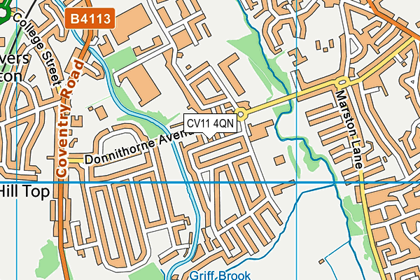 CV11 4QN map - OS VectorMap District (Ordnance Survey) CV11 4QN map - OS VectorMap District (Ordnance Survey)