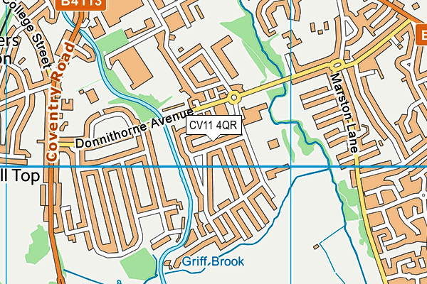 CV11 4QR map - OS VectorMap District (Ordnance Survey) CV11 4QR map - OS VectorMap District (Ordnance Survey)