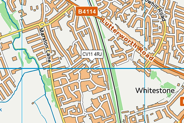 CV11 4RJ map - OS VectorMap District (Ordnance Survey) CV11 4RJ map - OS VectorMap District (Ordnance Survey)