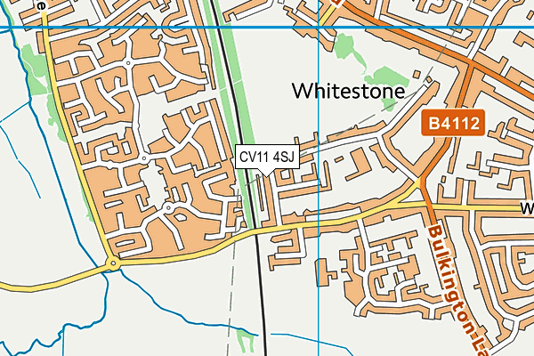 CV11 4SJ map - OS VectorMap District (Ordnance Survey) CV11 4SJ map - OS VectorMap District (Ordnance Survey)