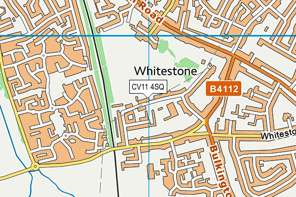 CV11 4SQ map - OS VectorMap District (Ordnance Survey)