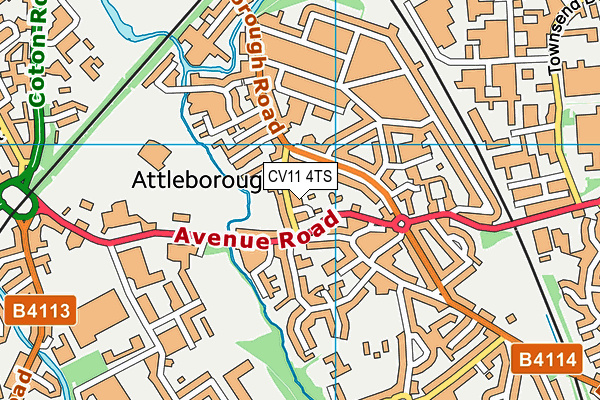 CV11 4TS map - OS VectorMap District (Ordnance Survey) CV11 4TS map - OS VectorMap District (Ordnance Survey)