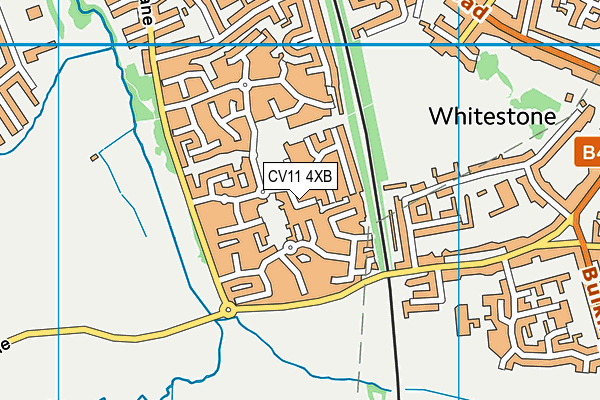 CV11 4XB map - OS VectorMap District (Ordnance Survey) CV11 4XB map - OS VectorMap District (Ordnance Survey)
