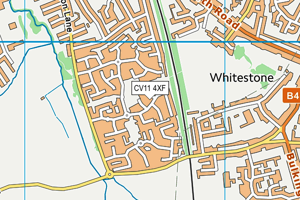 CV11 4XF map - OS VectorMap District (Ordnance Survey) CV11 4XF map - OS VectorMap District (Ordnance Survey)