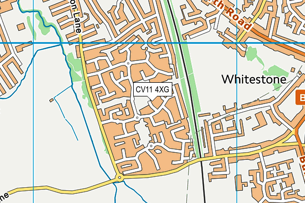 CV11 4XG map - OS VectorMap District (Ordnance Survey) CV11 4XG map - OS VectorMap District (Ordnance Survey)