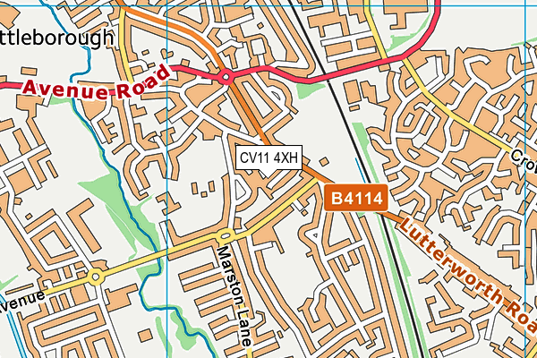 CV11 4XH map - OS VectorMap District (Ordnance Survey) CV11 4XH map - OS VectorMap District (Ordnance Survey)