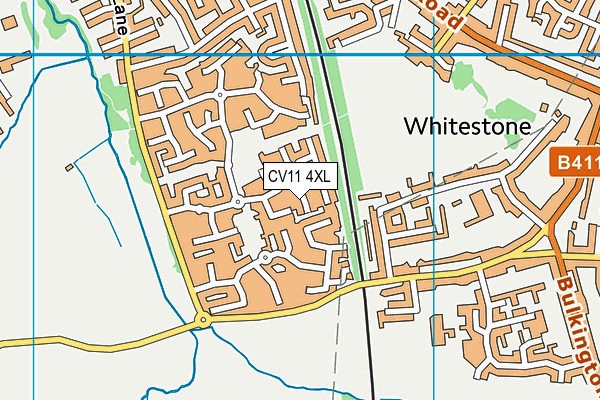 CV11 4XL map - OS VectorMap District (Ordnance Survey) CV11 4XL map - OS VectorMap District (Ordnance Survey)