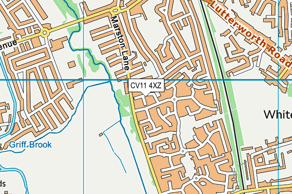 CV11 4XZ map - OS VectorMap District (Ordnance Survey) CV11 4XZ map - OS VectorMap District (Ordnance Survey)