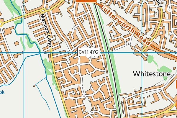 CV11 4YG map - OS VectorMap District (Ordnance Survey) CV11 4YG map - OS VectorMap District (Ordnance Survey)
