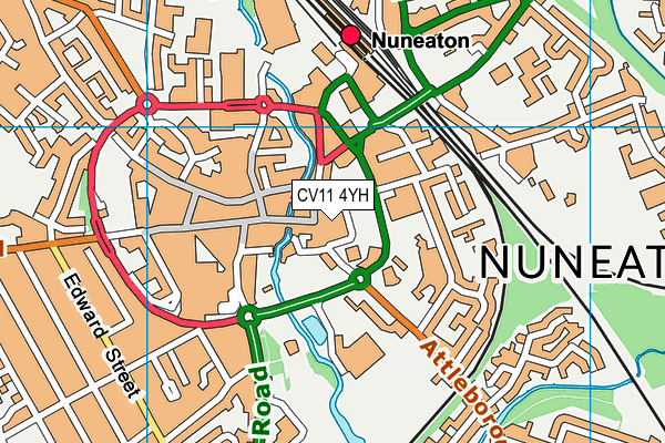 CV11 4YH map - OS VectorMap District (Ordnance Survey) CV11 4YH map - OS VectorMap District (Ordnance Survey)