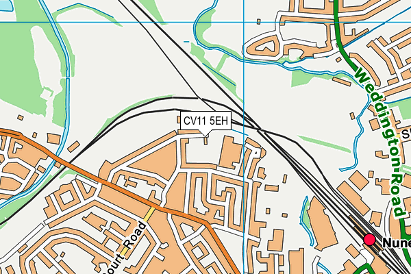 CV11 5EH map - OS VectorMap District (Ordnance Survey) CV11 5EH map - OS VectorMap District (Ordnance Survey)
