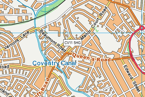CV11 5HG map - OS VectorMap District (Ordnance Survey) CV11 5HG map - OS VectorMap District (Ordnance Survey)