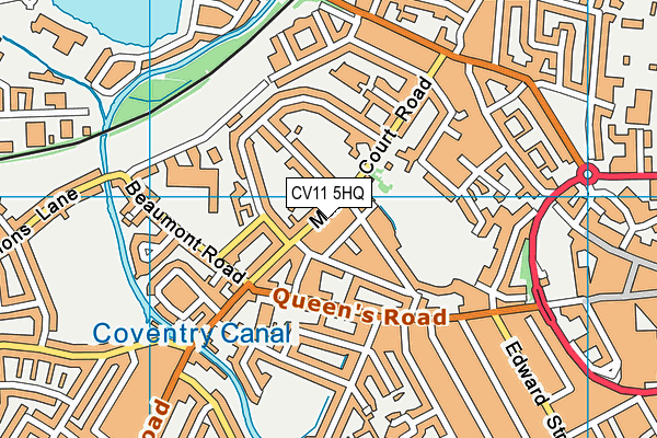 CV11 5HQ map - OS VectorMap District (Ordnance Survey) CV11 5HQ map - OS VectorMap District (Ordnance Survey)