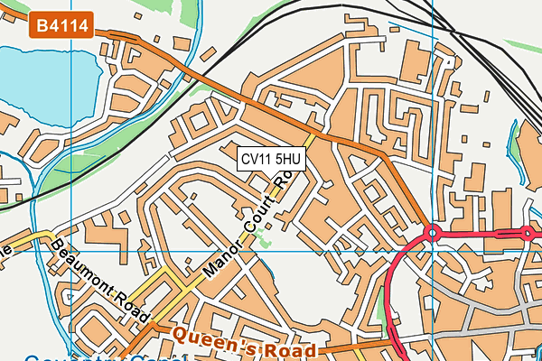 CV11 5HU map - OS VectorMap District (Ordnance Survey)