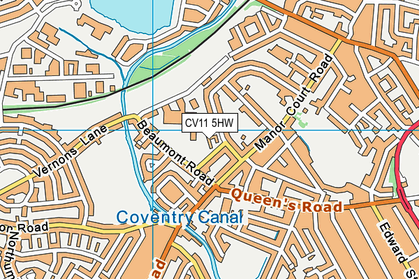 CV11 5HW map - OS VectorMap District (Ordnance Survey) CV11 5HW map - OS VectorMap District (Ordnance Survey)