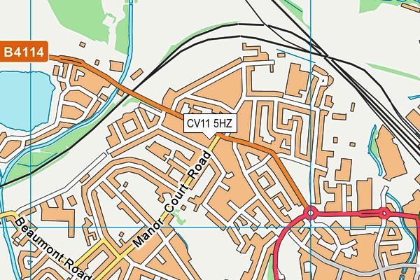 CV11 5HZ map - OS VectorMap District (Ordnance Survey) CV11 5HZ map - OS VectorMap District (Ordnance Survey)