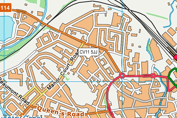 CV11 5JJ map - OS VectorMap District (Ordnance Survey) CV11 5JJ map - OS VectorMap District (Ordnance Survey)