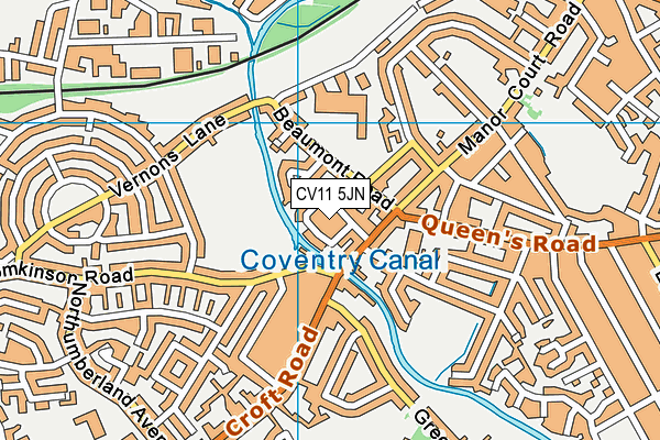 CV11 5JN map - OS VectorMap District (Ordnance Survey) CV11 5JN map - OS VectorMap District (Ordnance Survey)