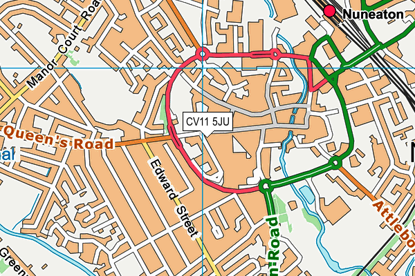 CV11 5JU map - OS VectorMap District (Ordnance Survey) CV11 5JU map - OS VectorMap District (Ordnance Survey)