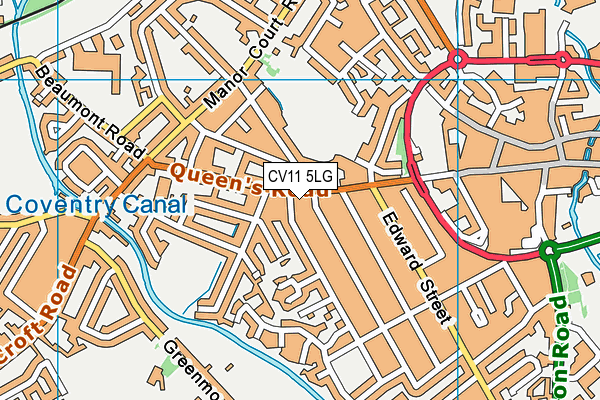 CV11 5LG map - OS VectorMap District (Ordnance Survey) CV11 5LG map - OS VectorMap District (Ordnance Survey)
