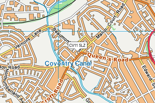 CV11 5LZ map - OS VectorMap District (Ordnance Survey) CV11 5LZ map - OS VectorMap District (Ordnance Survey)