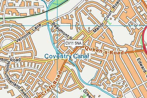 CV11 5NA map - OS VectorMap District (Ordnance Survey) CV11 5NA map - OS VectorMap District (Ordnance Survey)