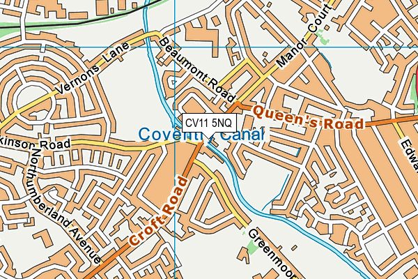 CV11 5NQ map - OS VectorMap District (Ordnance Survey) CV11 5NQ map - OS VectorMap District (Ordnance Survey)