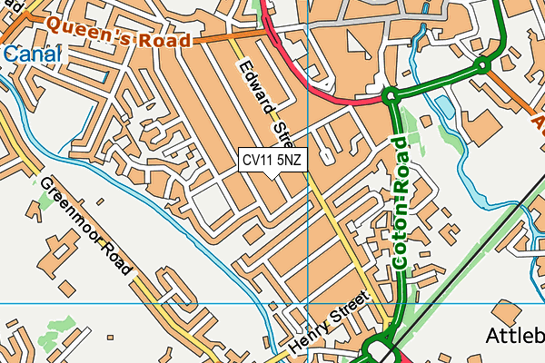CV11 5NZ map - OS VectorMap District (Ordnance Survey) CV11 5NZ map - OS VectorMap District (Ordnance Survey)
