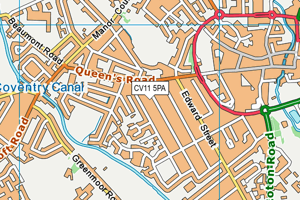 CV11 5PA map - OS VectorMap District (Ordnance Survey) CV11 5PA map - OS VectorMap District (Ordnance Survey)