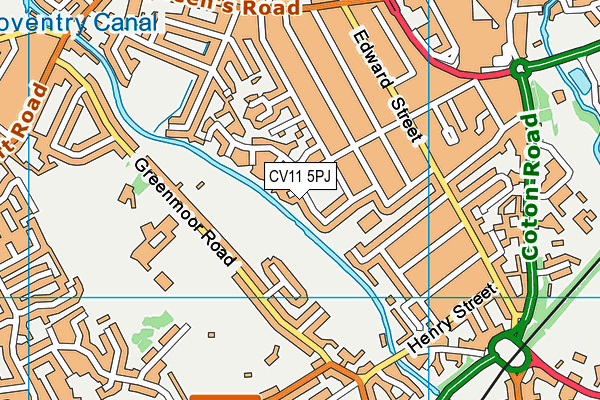 CV11 5PJ map - OS VectorMap District (Ordnance Survey) CV11 5PJ map - OS VectorMap District (Ordnance Survey)